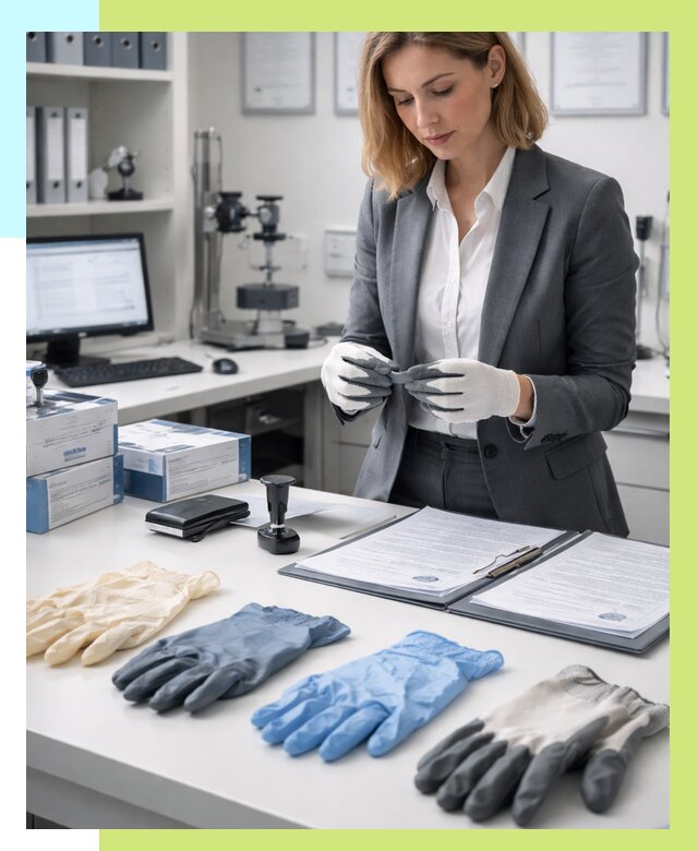 Сертификация перчаток в Петрозаводске от 8628 р. | Алешин-Птр