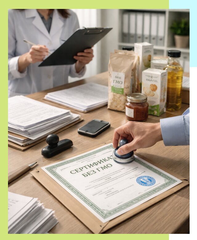 Получение сертификата Без ГМО для продукции в Петрозаводске